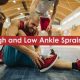 high vs low ankle sprain